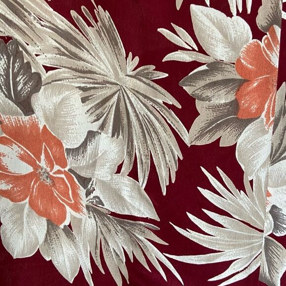 Reformation Charles Maxi Wine Red Dress Cut Out Backless Floral Size S - Picture 7 of 7